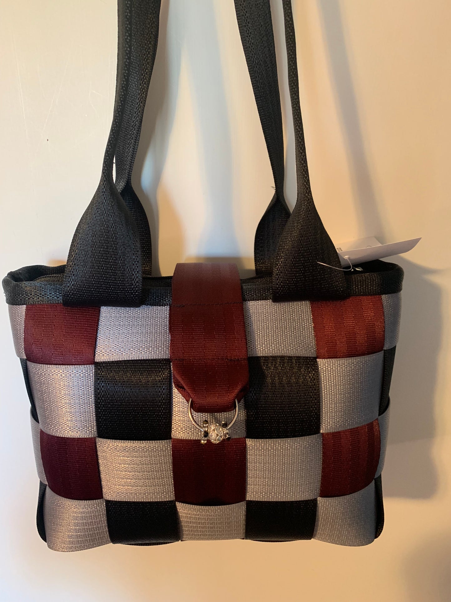 Custom seat belt purse, weave or panel style in various colors, seatbelt handbag, washable