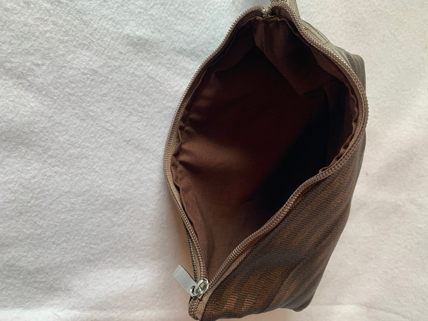 Seat belt clutch with wrist strap, various colors, lined or unlined, make up bag