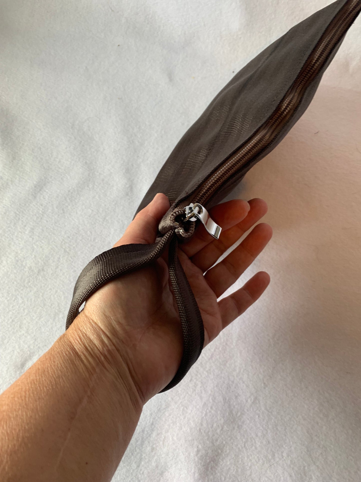 Seat belt clutch with wrist strap, various colors, lined or unlined, make up bag