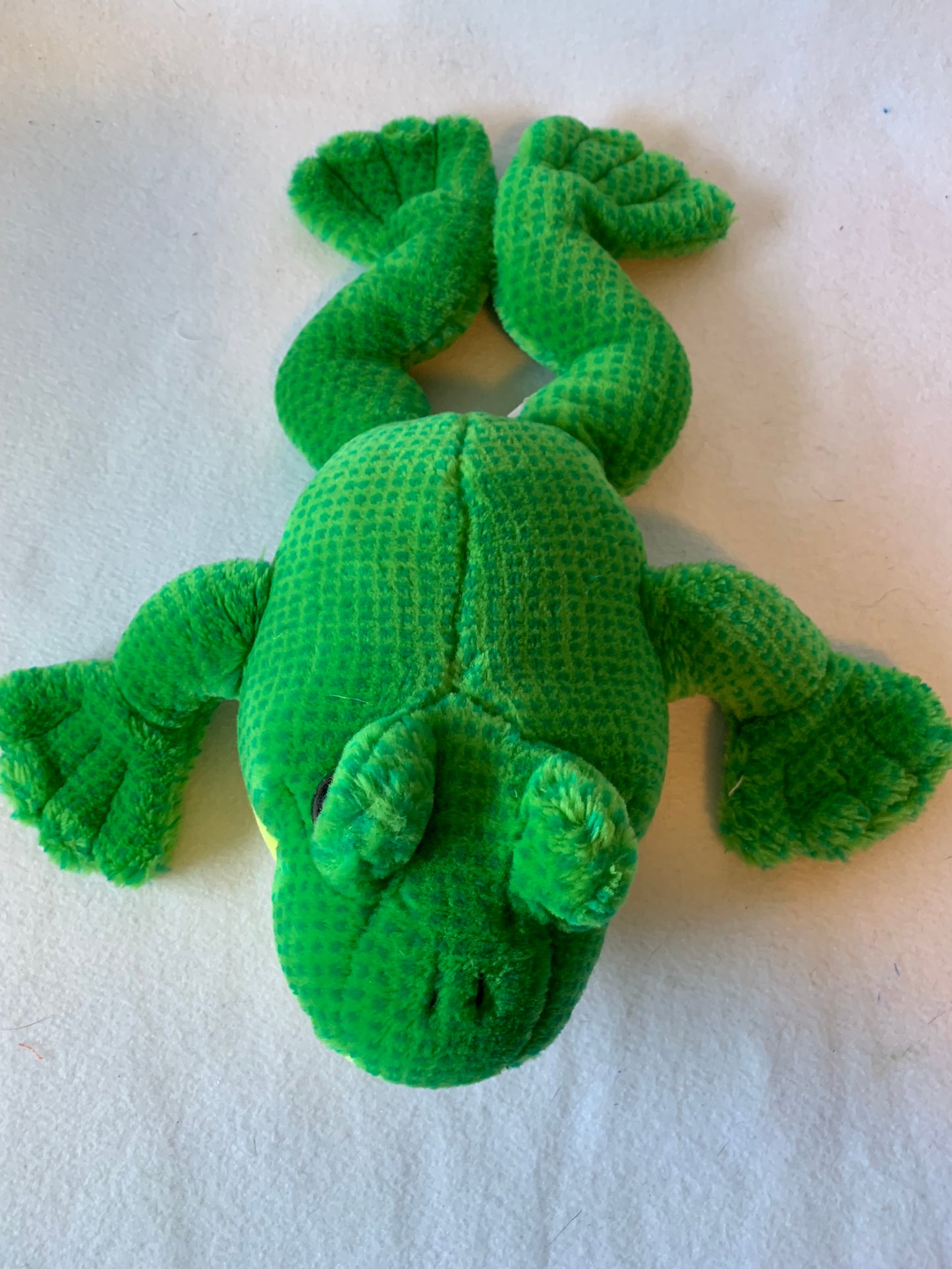 Weighted stuffed animal, frog with 2 lbs, washable plush buddy, various patterns