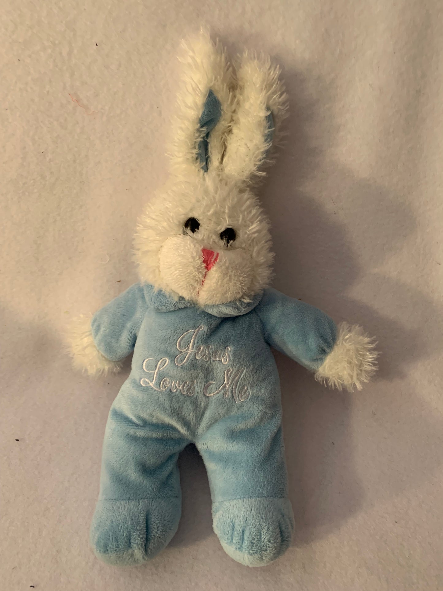 Weighted stuffed animal, bunny with 2 lbs, washable plush buddy, rabbit, Easter