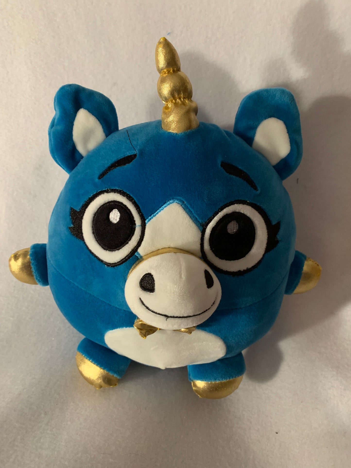 Weighted stuffed animals, round owl, reindeer, unicorn or cat plushies with 4 lbs, colorful owl plush buddy, washable, birds, Aunt Sandy's Sewing