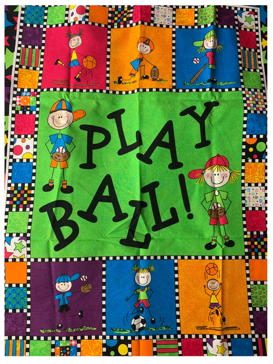 Small Weighted Blanket with kids and sports, 3 lbs, sleep aide, washable, autism