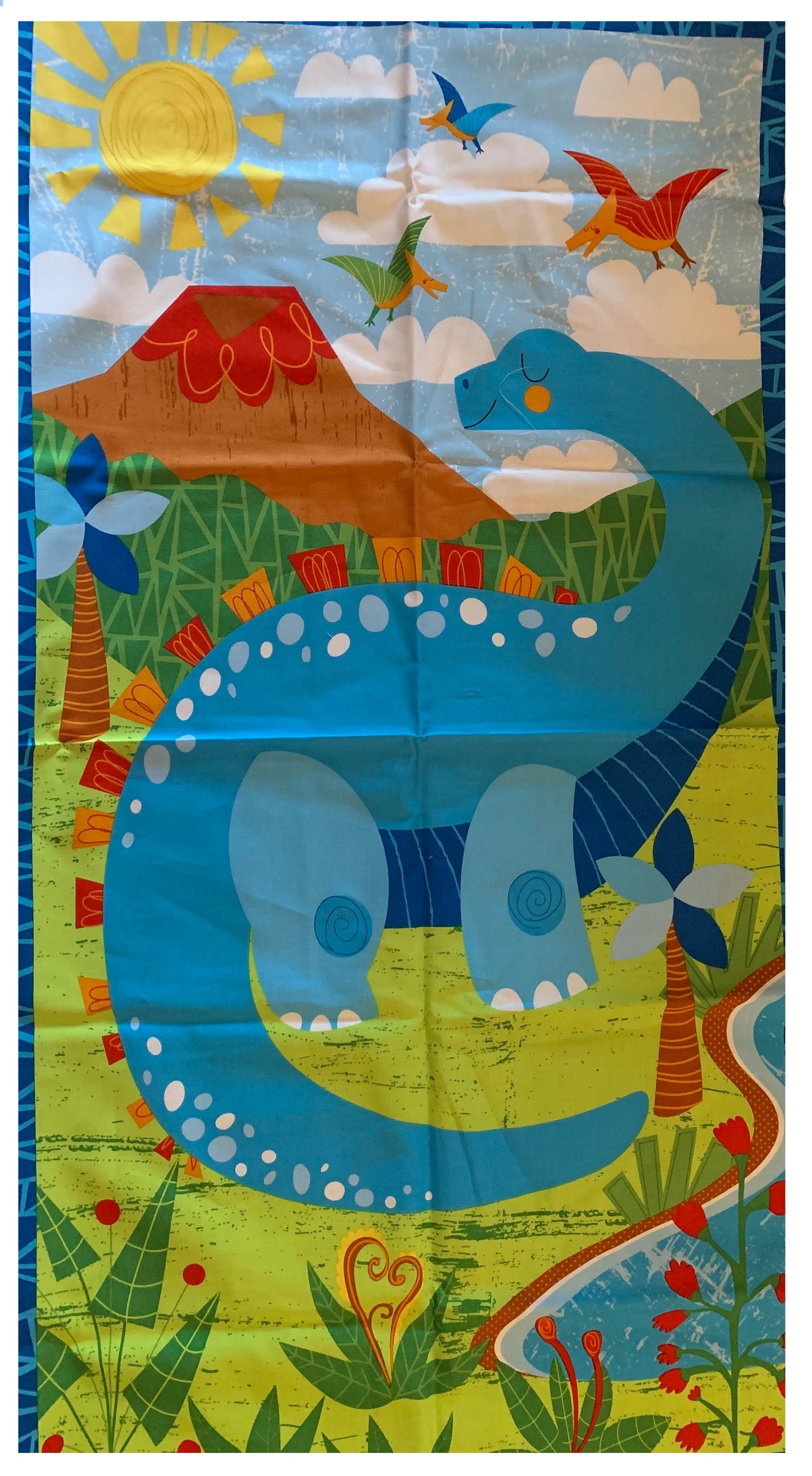 Small Weighted Blanket with Dinosaur, 4 lbs, sleep aide, washable, autism, dino