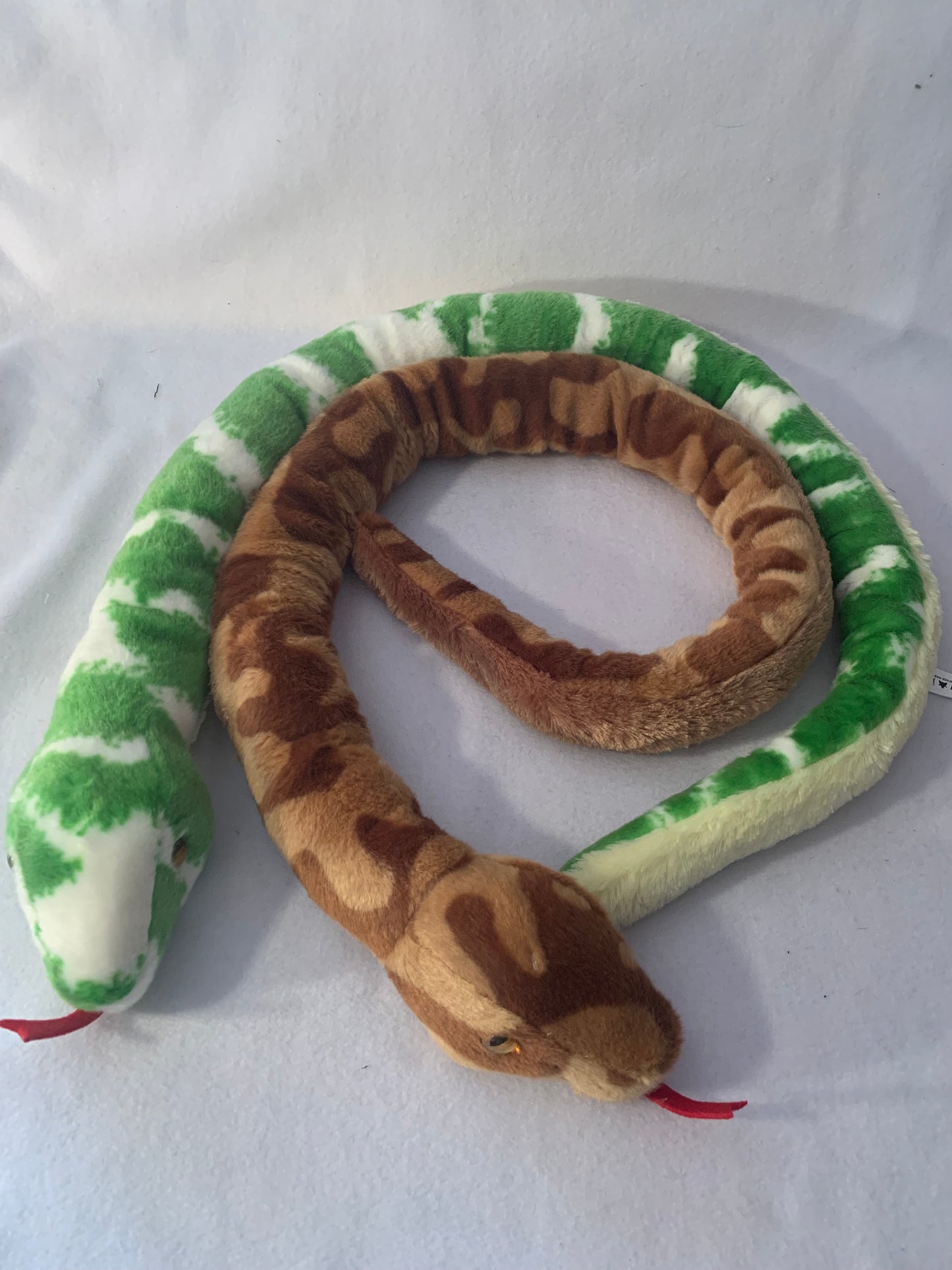 Weighted Stuffed Animal, Plush Snake with 3 lbs, long weighted buddy, washable, various colors and patterns, Cobra, Boa Constictor, Python, Corn, Garter, Albino
