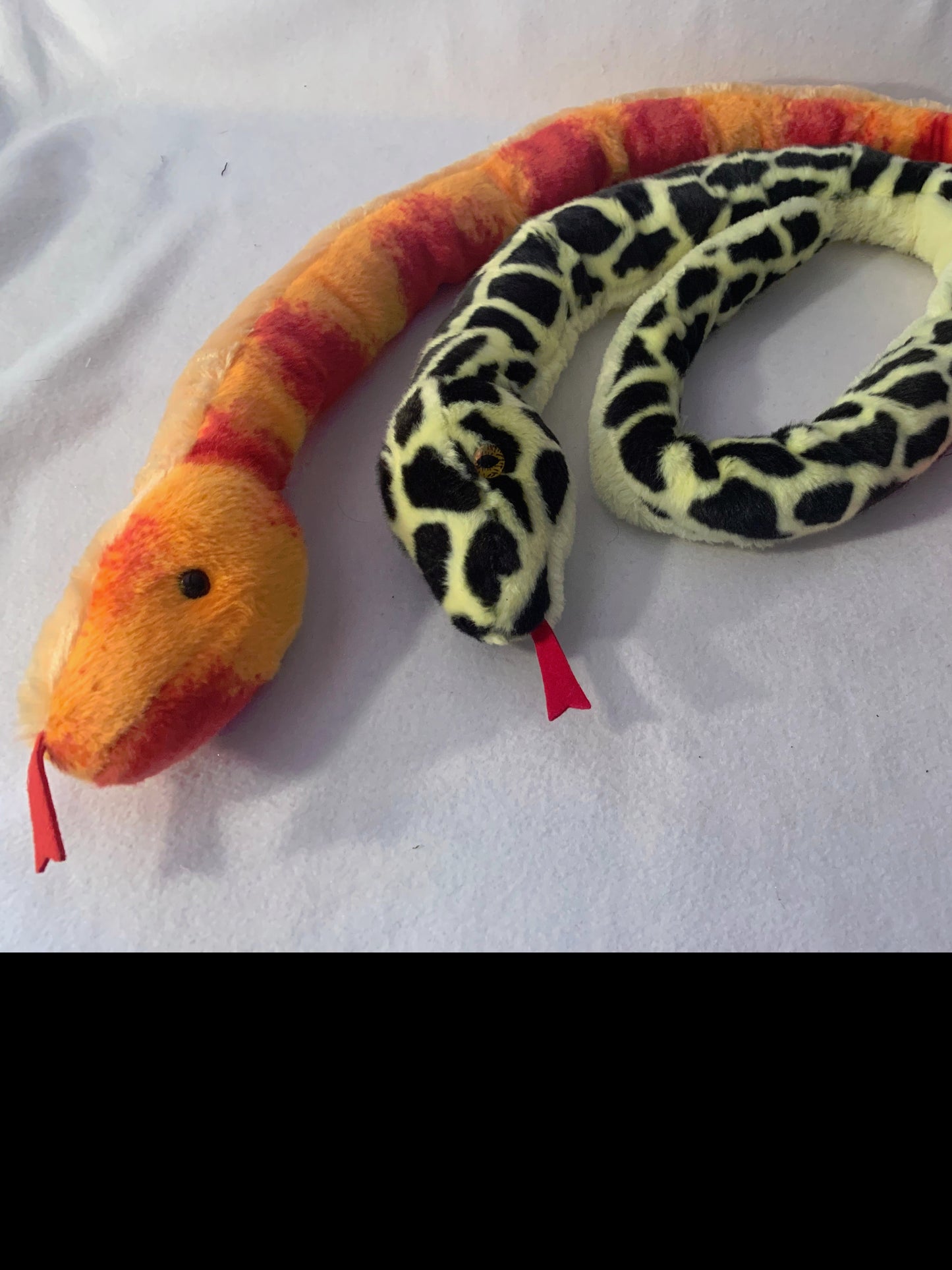 Weighted Stuffed Animal, Plush Snake with 3 lbs, long weighted buddy, washable, various colors and patterns, Cobra, Boa Constictor, Python, Corn, Garter, Albino