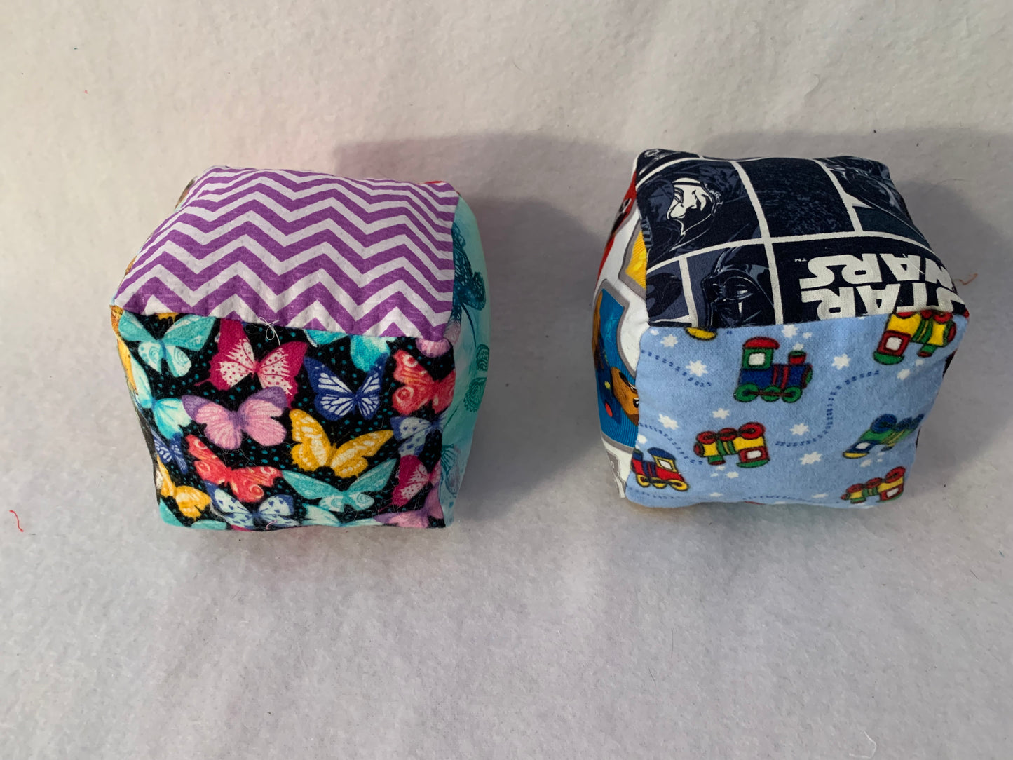 Handmade Soft Baby Blocks, Cotton Prints, Various Styles, Baby Shower Gift for boy or girl