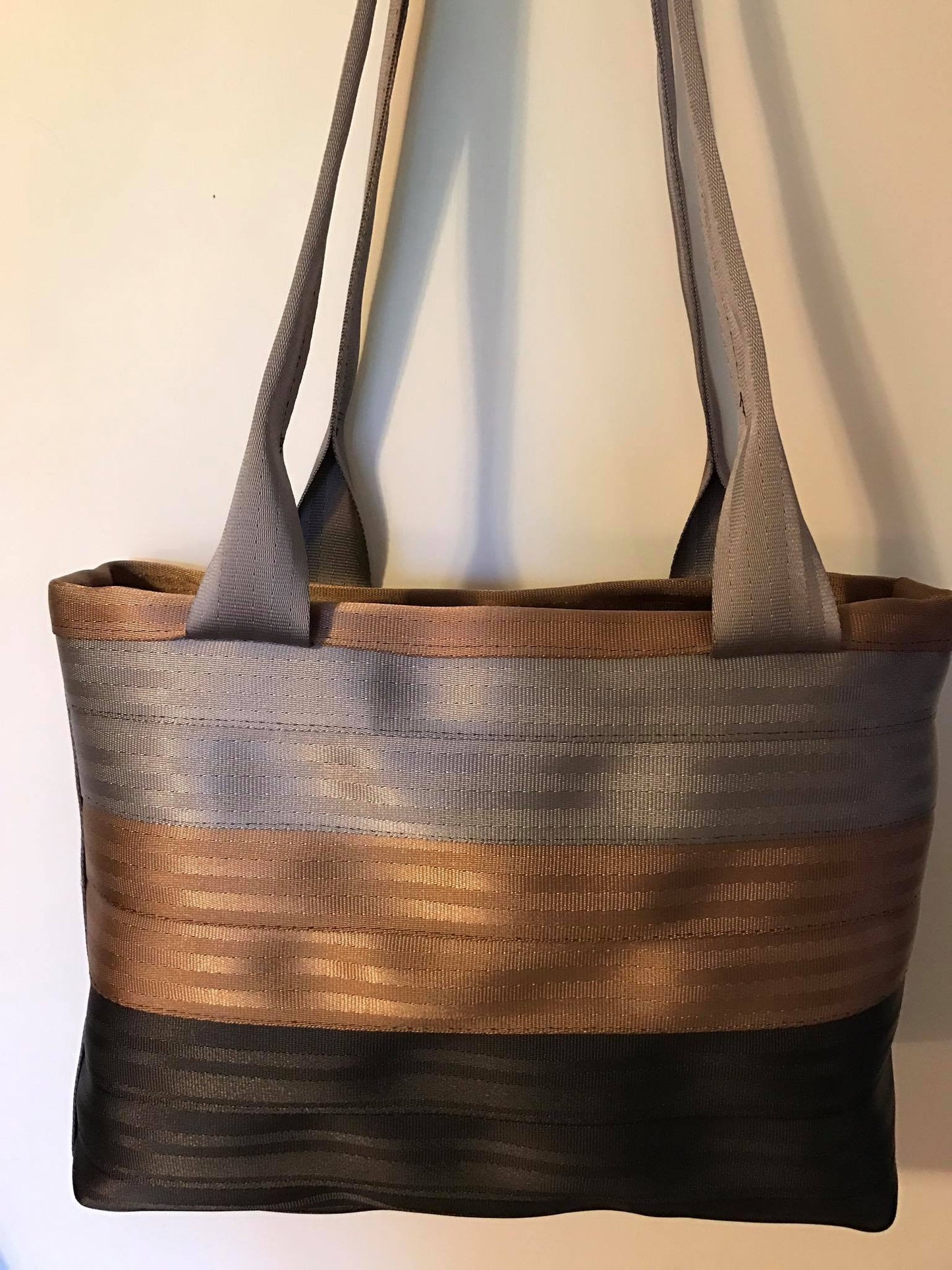 Custom Seat Belt purse, large panel style in various colors, seatbelt handbag, washable