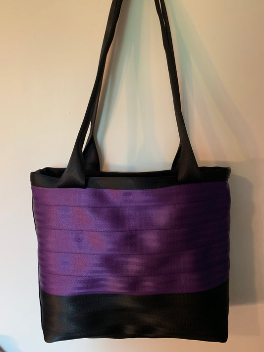 Custom Seat Belt purse, large panel style in various colors, seatbelt handbag, washable