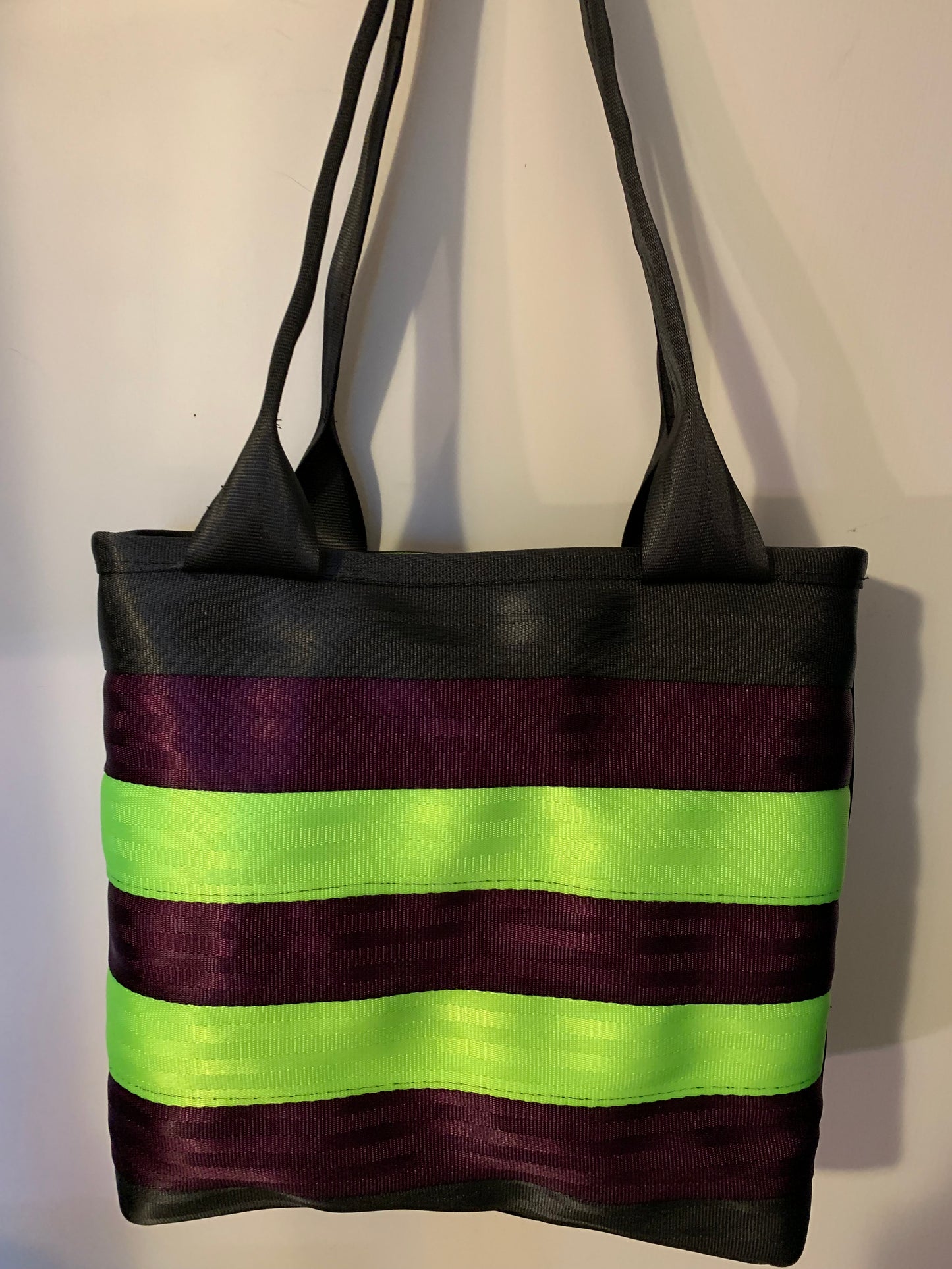 Custom Seat Belt purse, large panel style in various colors, seatbelt handbag, washable