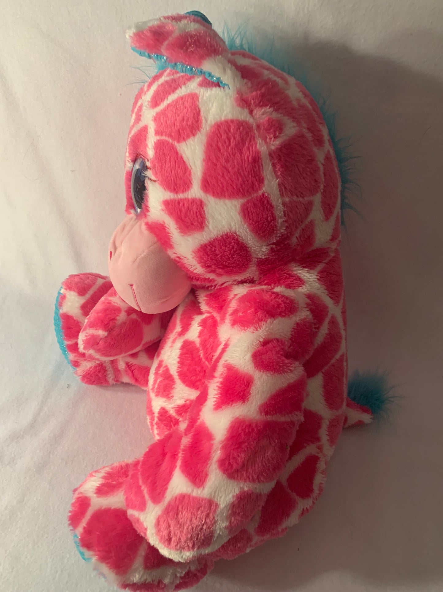 Jumbo WEIGHTED STUFFED ANIMAL, large giraffe or bunny rabbit sensory toy, with 20 lbs, washable