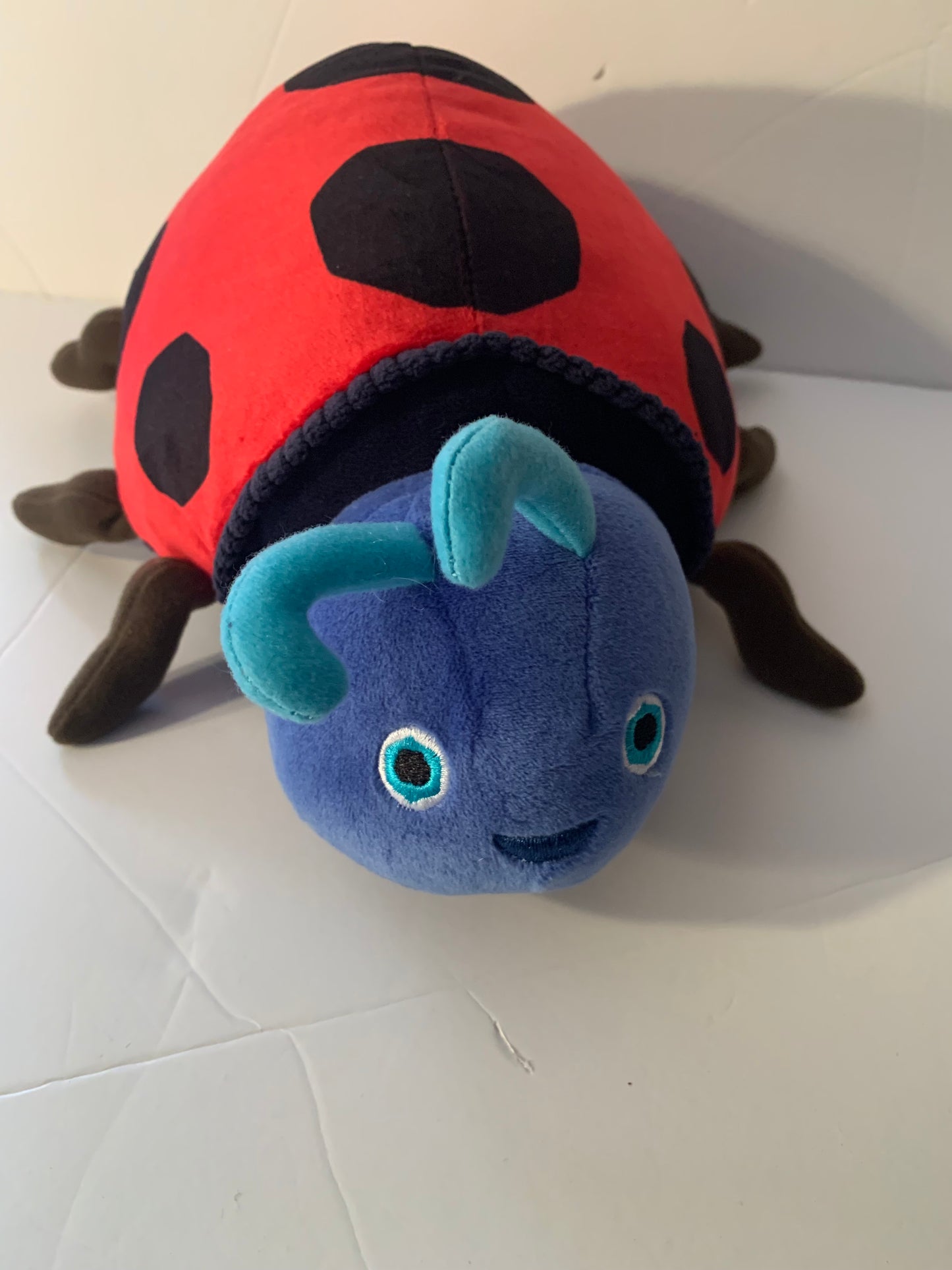 Weighted stuffed animal - lady bug, grumpy cat, pig, panda bear or lion with 3 lbs, washable plush buddy, autism sensory toy