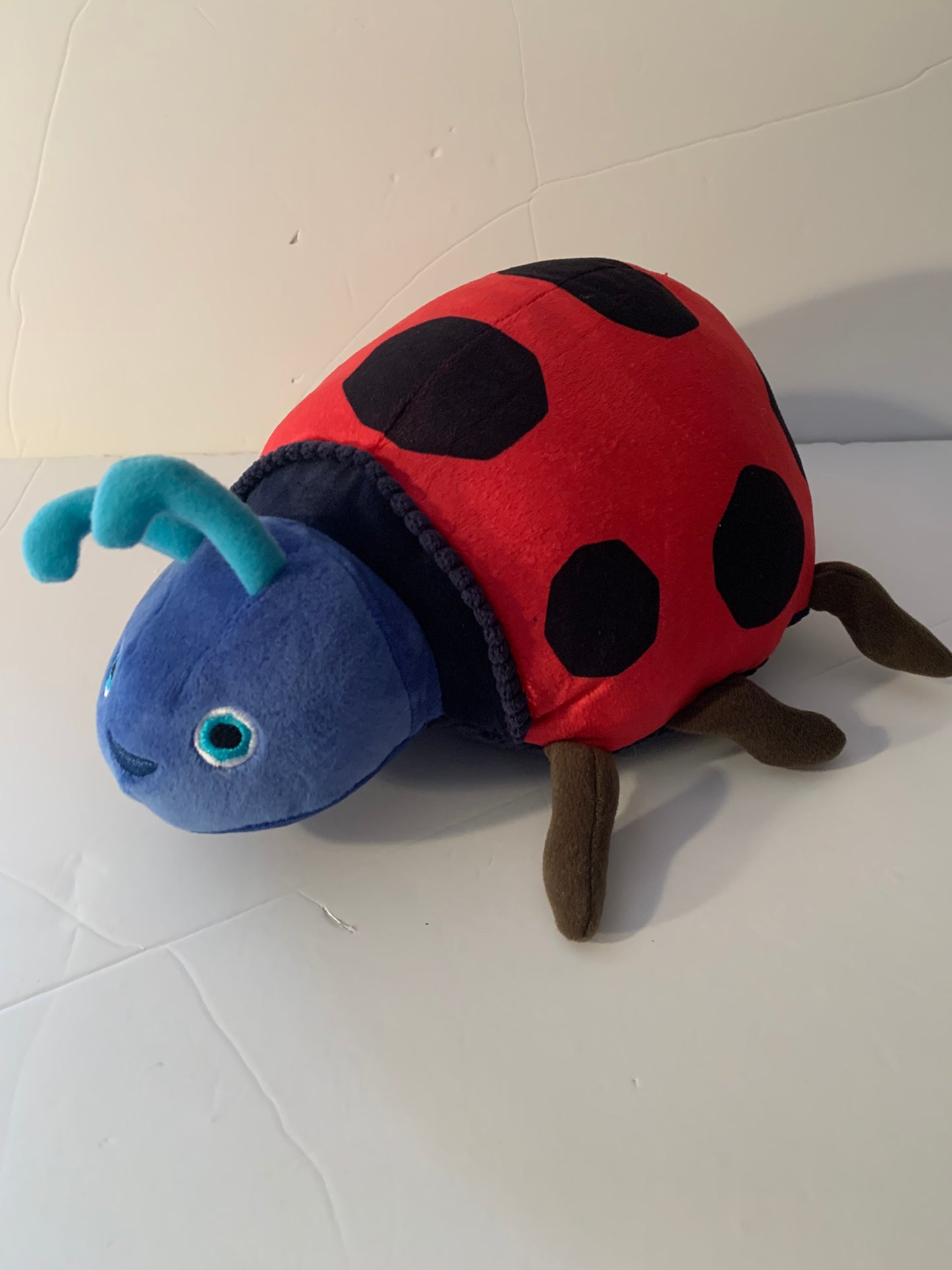 Weighted stuffed animal - lady bug, grumpy cat, pig, panda bear or lion with 3 lbs, washable plush buddy, autism sensory toy