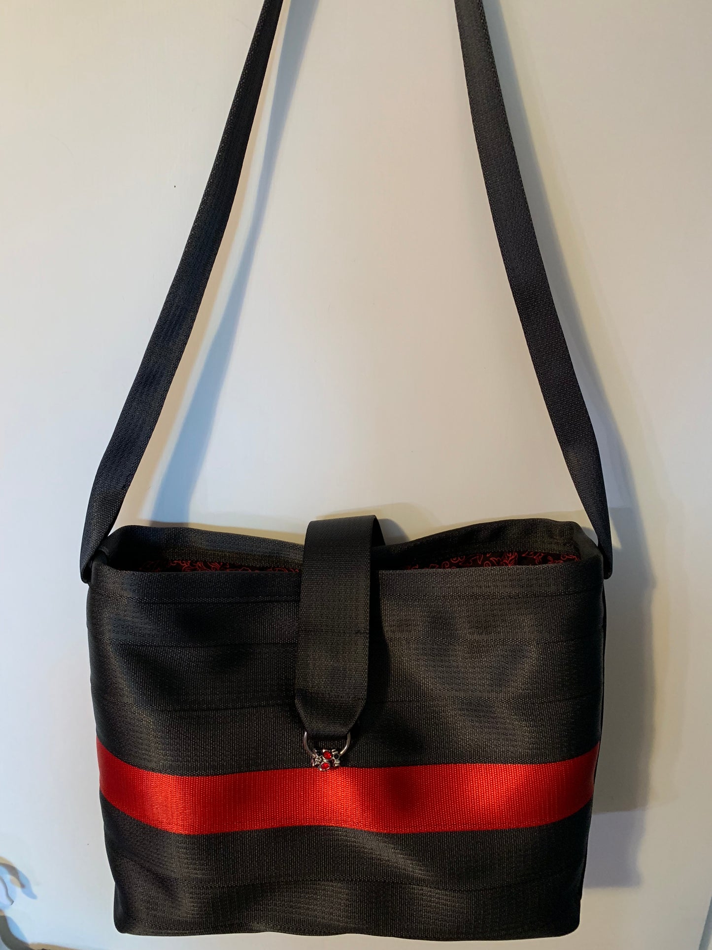 Custom Seat Belt purse, large panel style in various colors, seatbelt handbag, washable