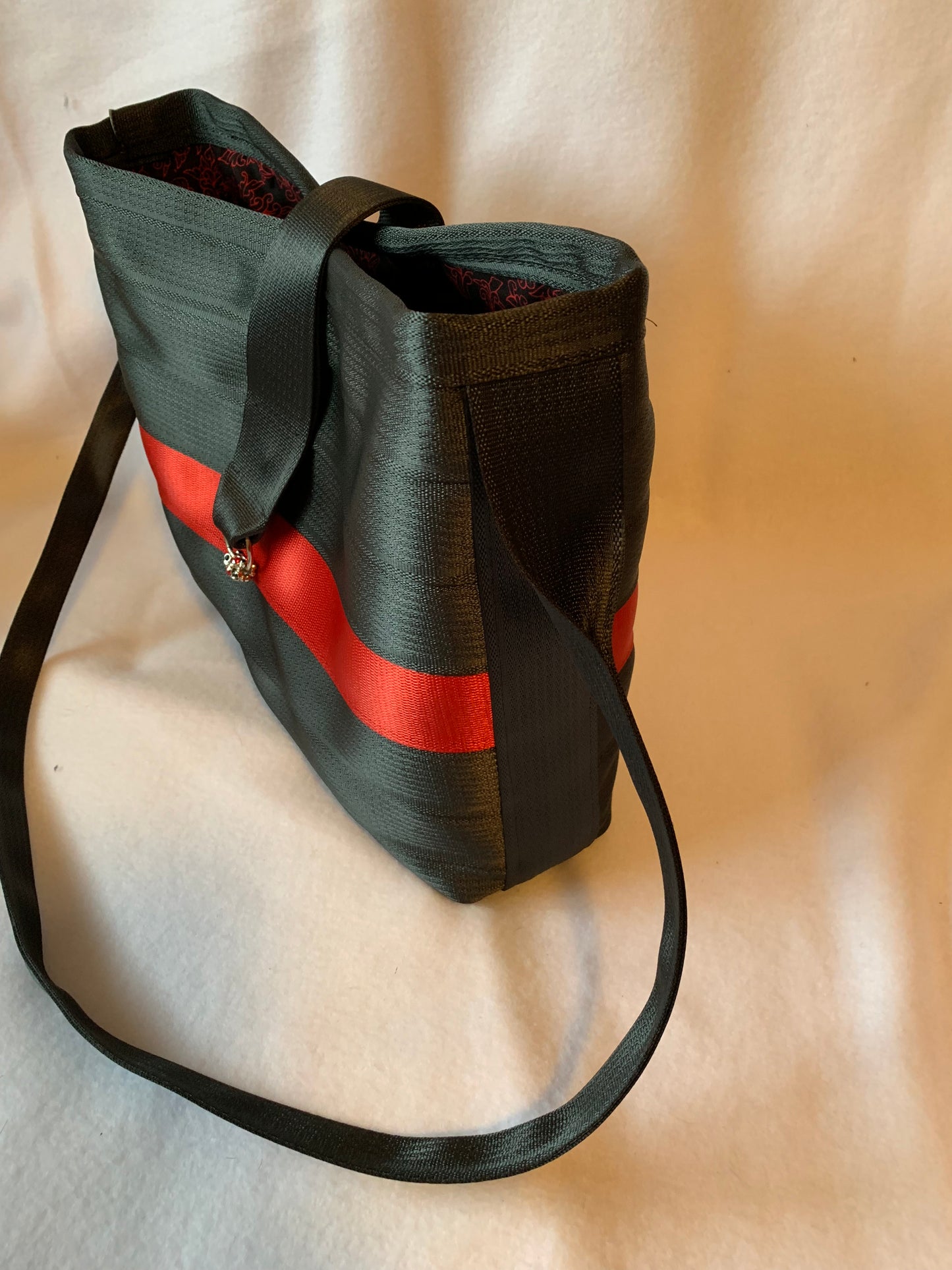 Custom Seat Belt purse, large panel style in various colors, seatbelt handbag, washable