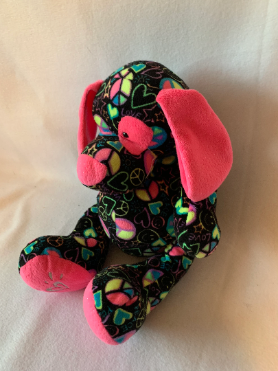 Weighted stuffed animal, dog or cat with 2 lbs, autism sensory toy, washable plush buddy