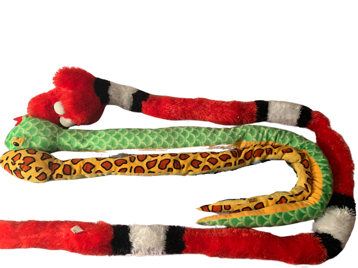 Weighted Stuffed Animal, Plush Snake with 3 lbs, long weighted buddy, washable, various colors and patterns, Cobra, Boa Constictor, Python, Corn, Garter, Albino