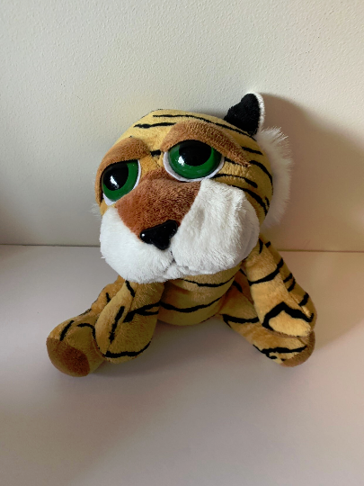 Weighted stuffed animal - tiger sensory toy with 2 1/2-3 lbs, autism sensory toy, leopard, plush weighted buddy