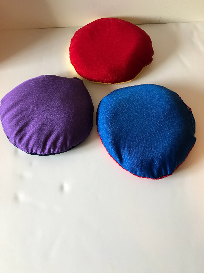 Weighted fidget pad with 1 lbs in stretch Lycra and various colors, autism sensory toy