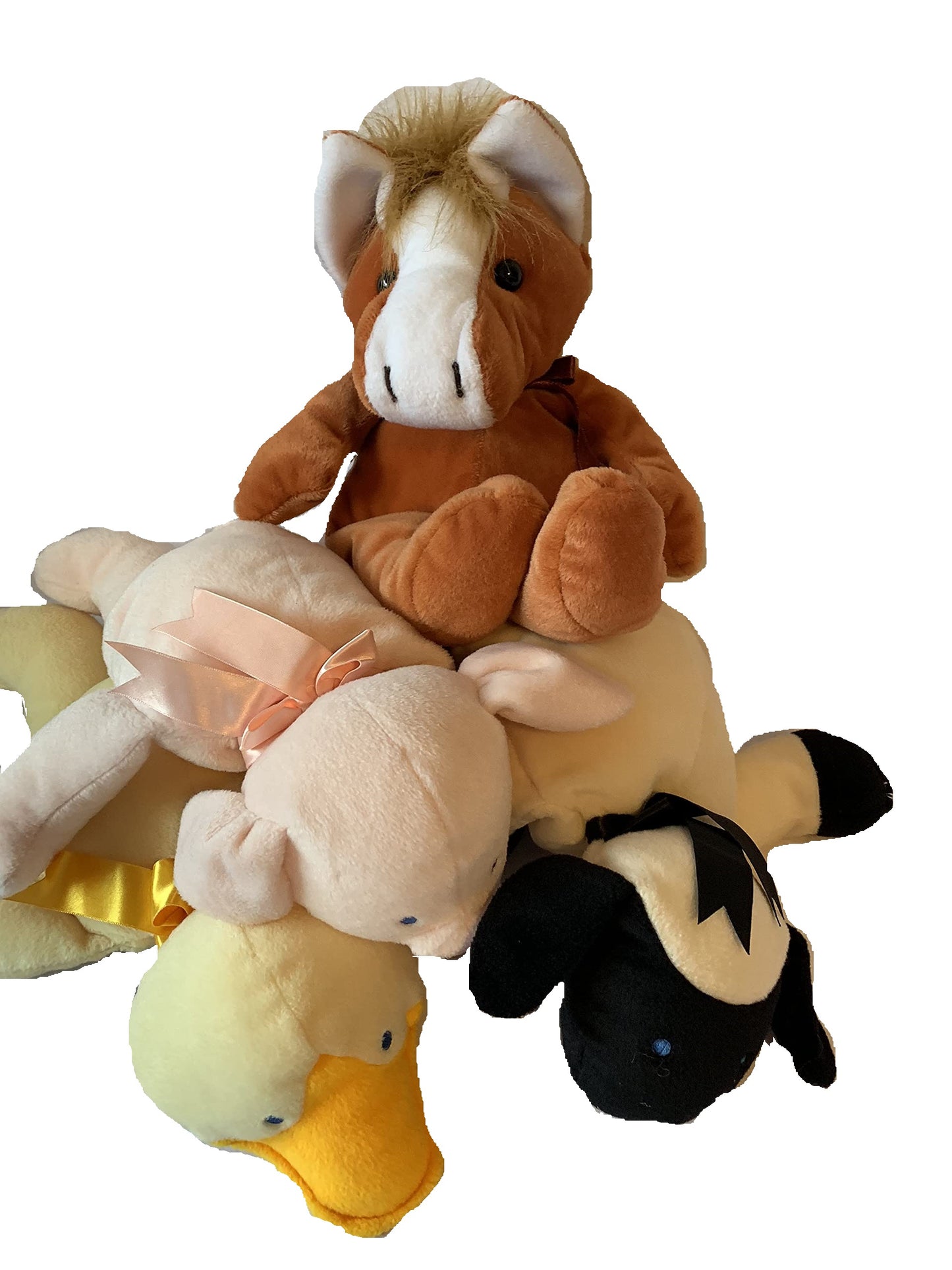 Weighted stuffed farm animals with 2 lbs, SOFT SENSORY TOY, zebra, frog, elephant, lamb, bear, cow or horse, farm
