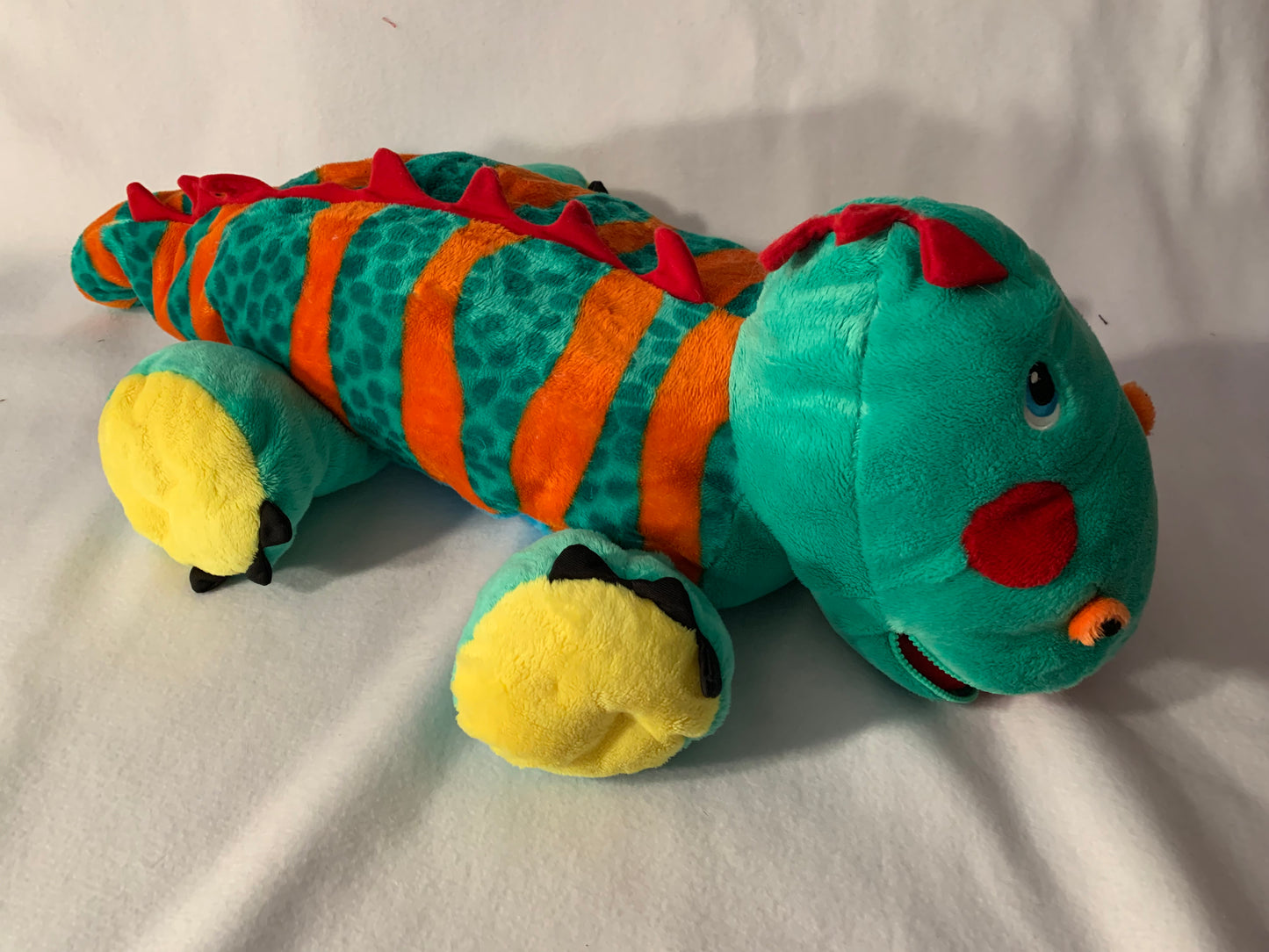 Weighted stuffed animal, JUMBO dragon or dinosaur sensory toy with 5-10 lbs, autism weighted buddy