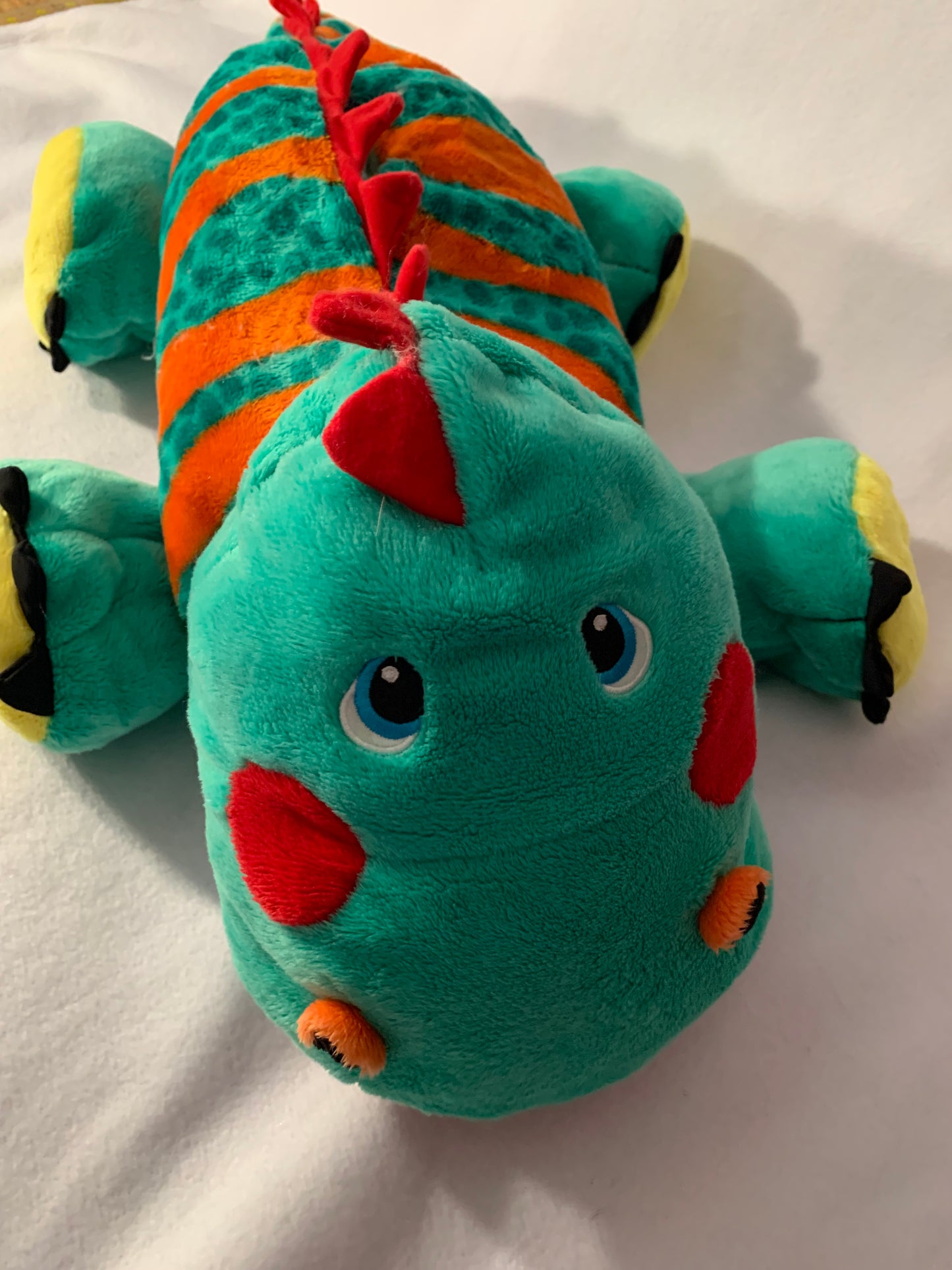 Weighted stuffed animal, JUMBO dragon or dinosaur sensory toy with 5-10 lbs, autism weighted buddy