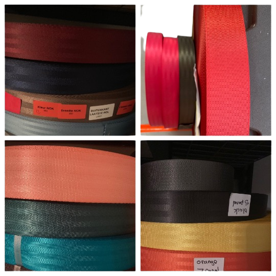 SEAT BELT WEBBING, 5, 10 or 20 yards in various colors, seatbelt strapping, diy craft projects, purse handbags