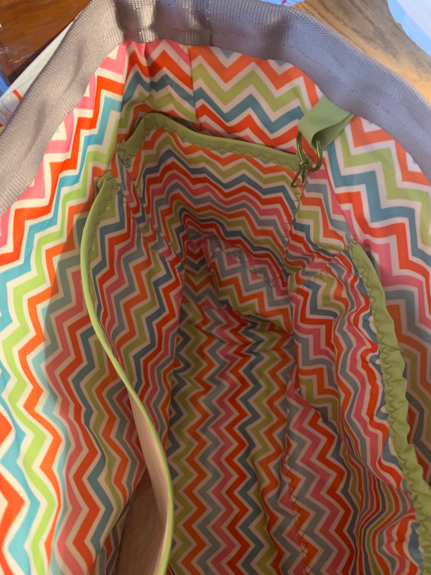 Extra Large seat belt tote for diaper bag, swim bag or weekender bag in 2 colors