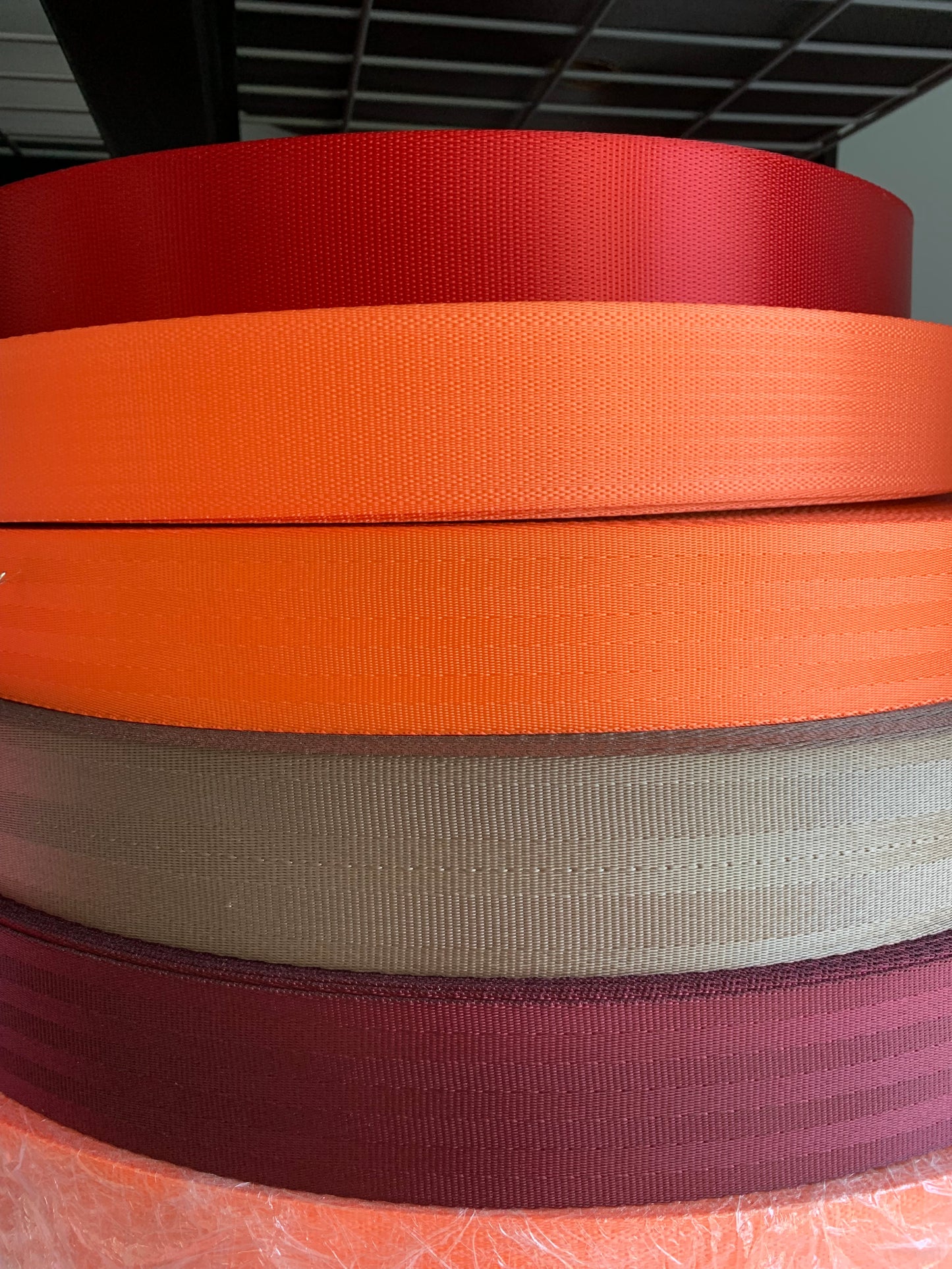 SEAT BELT WEBBING, 5, 10 or 20 yards in various colors, seatbelt strapping, diy craft projects, purse handbags