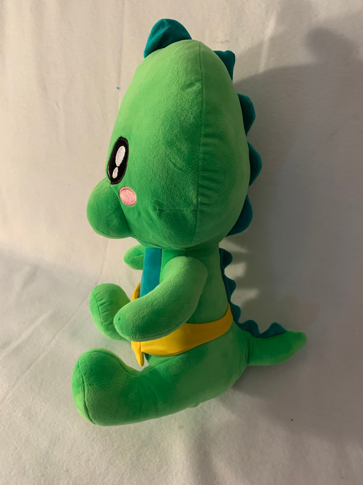 Large Weighted stuffed animal, plush tiger or dinosaur sensory toy with 4 lbs, washable weighted buddy