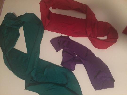 Fidget Stretchy bands for sensory input, autism sensory toy, VARIOUS SIZES and COLORS, Lycra 4 way stretch