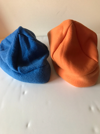 Adult weighted hats in fleece for compression, 2 lbs, AUTISM WEIGHTED HAT, washable