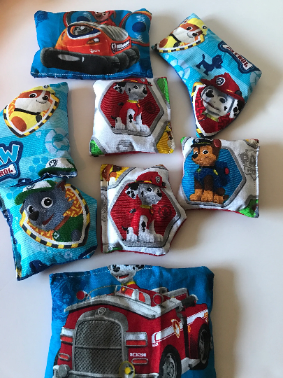 Weighted small Fidget bags in various patterns, set of 10, girl or boy, washable pocket pads, animals, characters, fun sensory toy