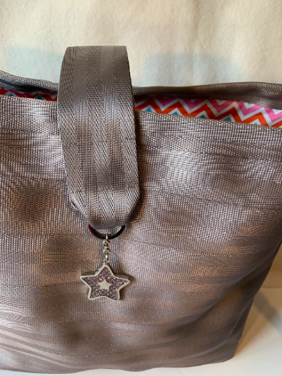 Extra Large seat belt tote for diaper bag, swim bag or weekender bag in 2 colors