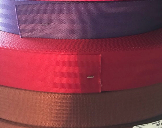 SEAT BELT WEBBING, 5, 10 or 20 yards in various colors, seatbelt strapping, diy craft projects, purse handbags