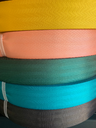 SEAT BELT WEBBING, 5, 10 or 20 yards in various colors, seatbelt strapping, diy craft projects, purse handbags