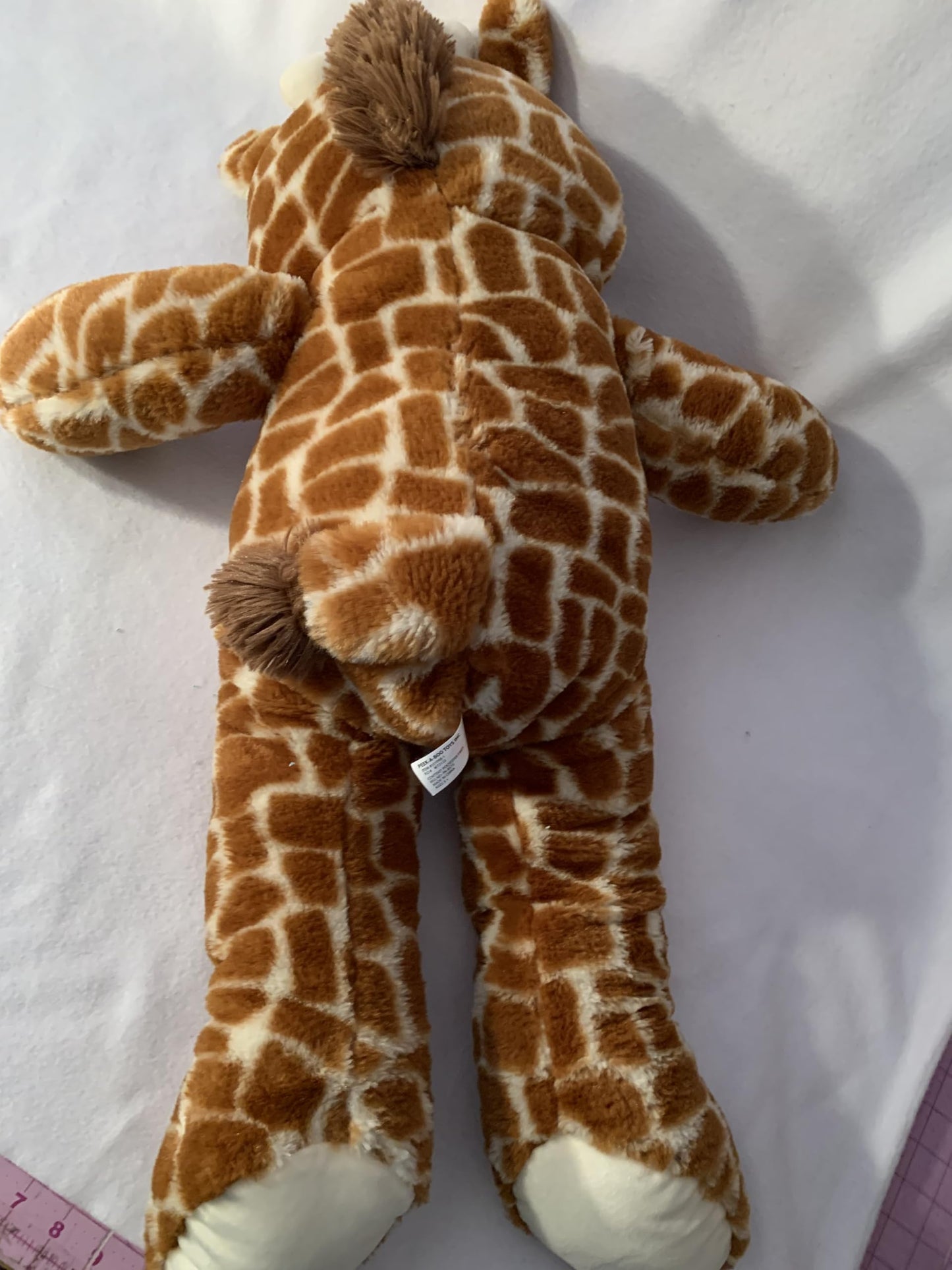 Jumbo WEIGHTED STUFFED ANIMAL, large giraffe sensory toy, with 20 lbs, washable