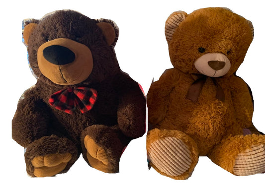 Aunt Sandy's Sewing Weighted Stuffed Animal, Jumbo Bear with 20 lbs, Washable Plush Extra Large Buddy