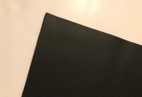 GENUINE BLACK LEATHER fabric squares, grain leather pieces, DIY leather projects