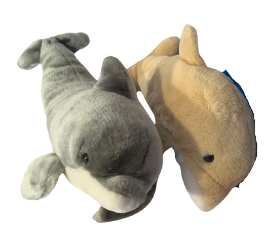 Weighted stuffed animal, dolphin with 3 lbs, washable weighted buddy, AUTISM PLUSH FISH