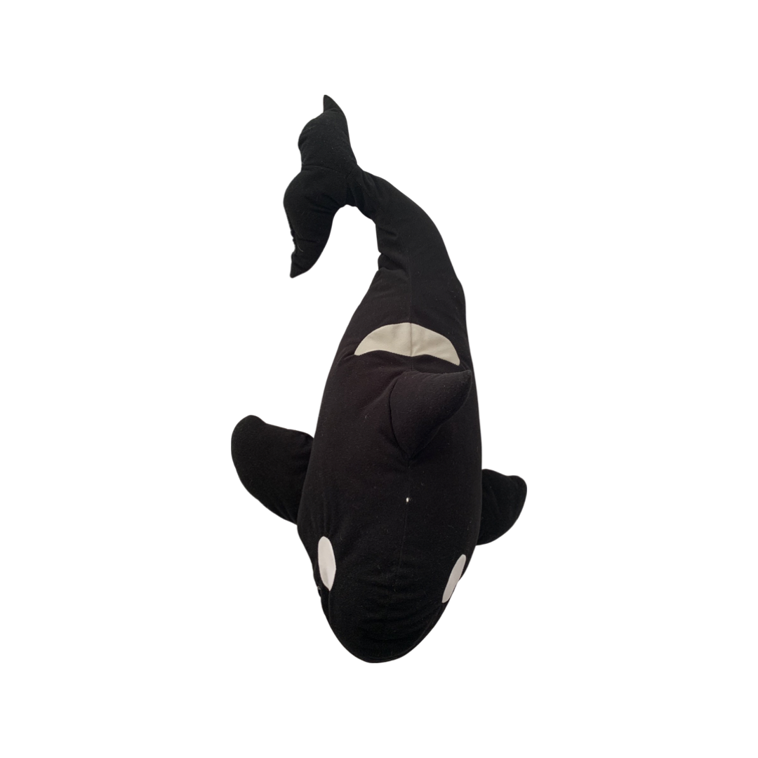 Weighted stuffed animal, large Orca Whale, choose 8, 10 or 12 lbs, large washable plush buddy, fish