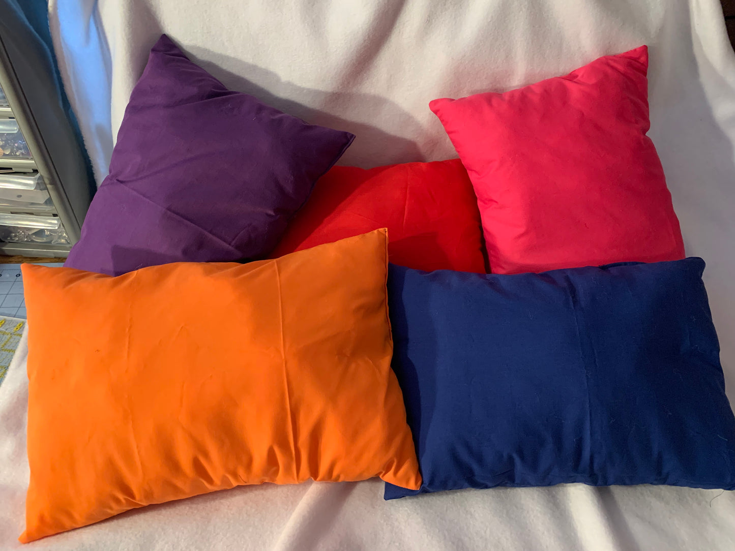Travel pillow, small cotton/polyester pillow, various colors, child/adult small pillow, lumbar, chemo, flannel, fleece