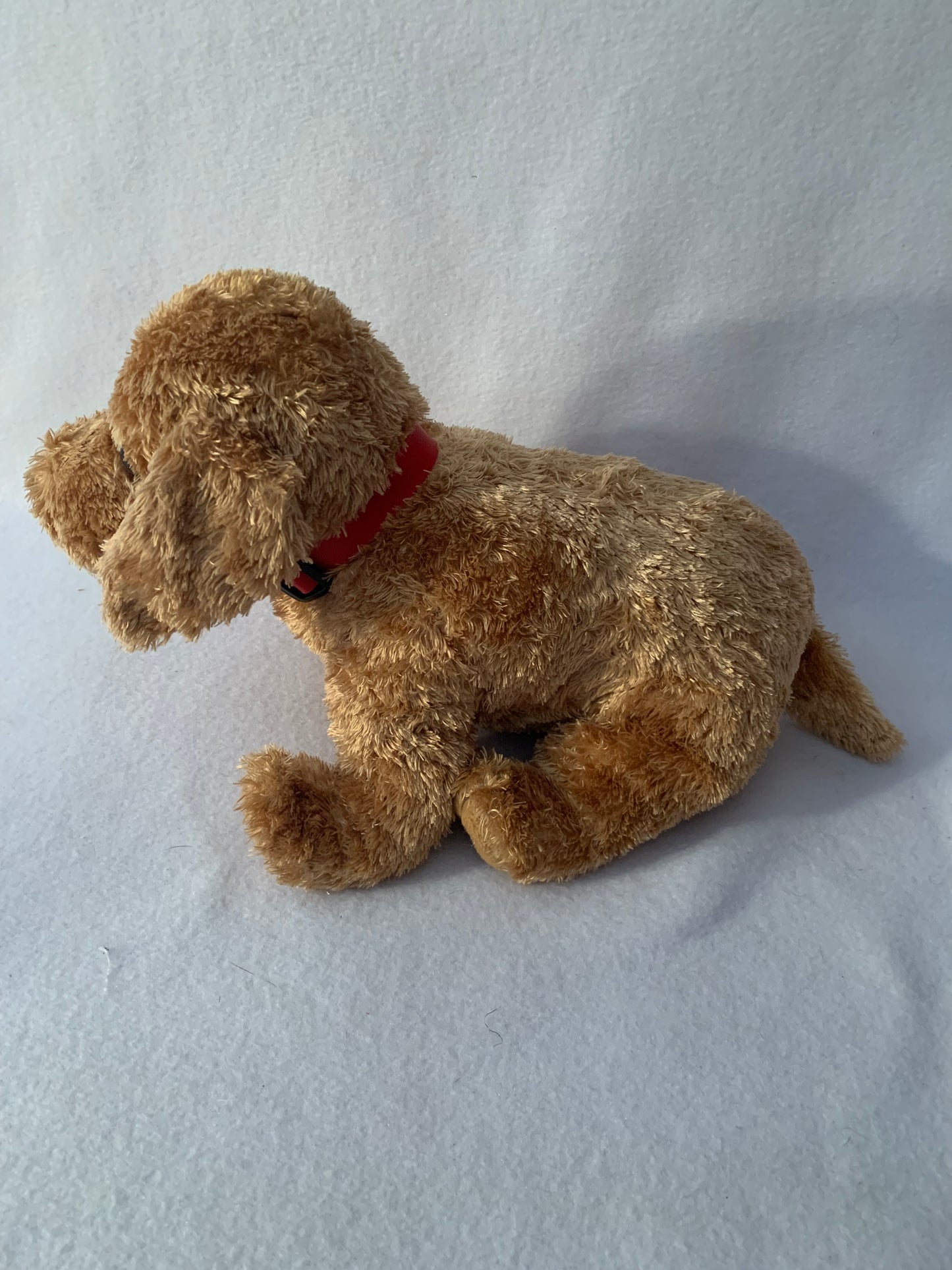 Weighted stuffed animal, elephant or dog 3 lbs, washable plush buddy, tri colored, tan, purple, grey