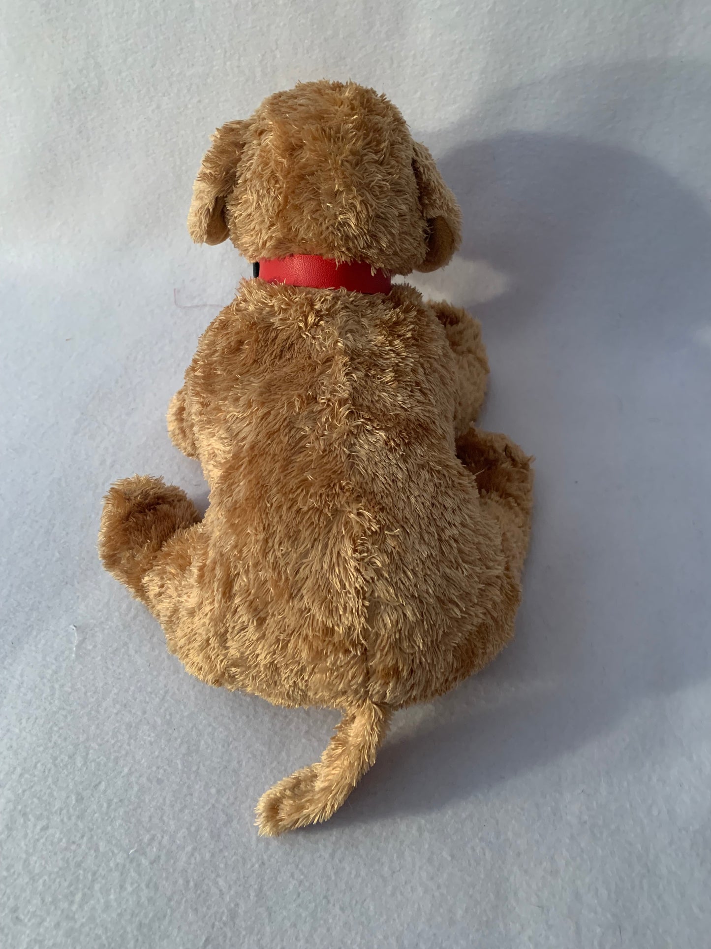 Weighted stuffed animal, elephant or dog 3 lbs, washable plush buddy, tri colored, tan, purple, grey