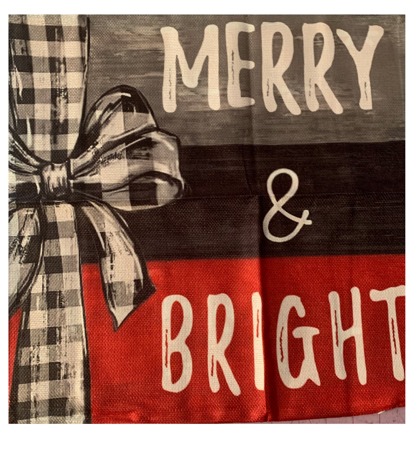 Winter Christmas Themed Tote Bag, cotton linen, Xmas Holiday Shopping Bag with Handles, large sized, reusable grocery bag, seatbelt straps