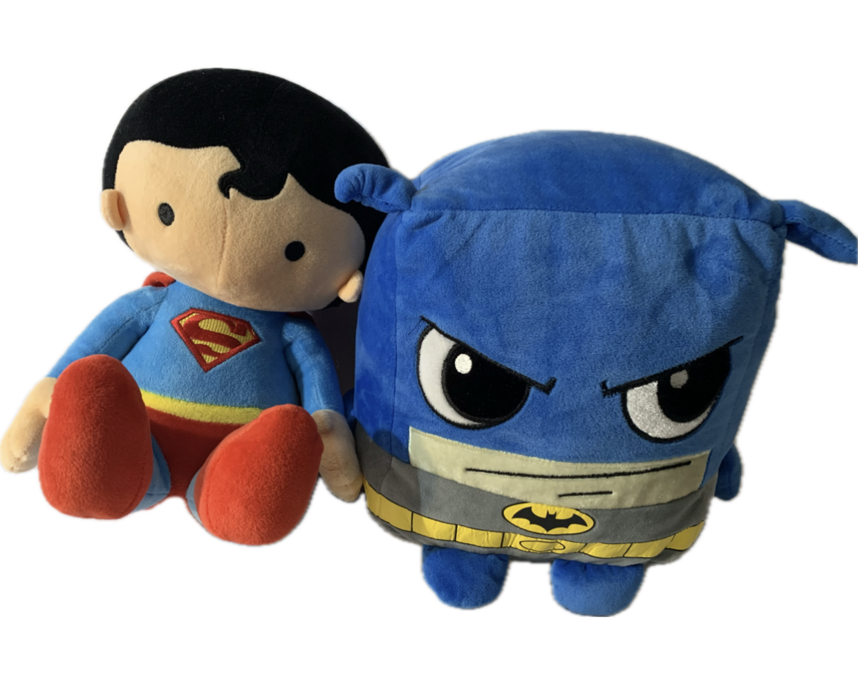 WEIGHTED PLUSH , Batman cube or Superman doll with 3 or 5 lbs, large weighted stuffed animal sensory toy , autism