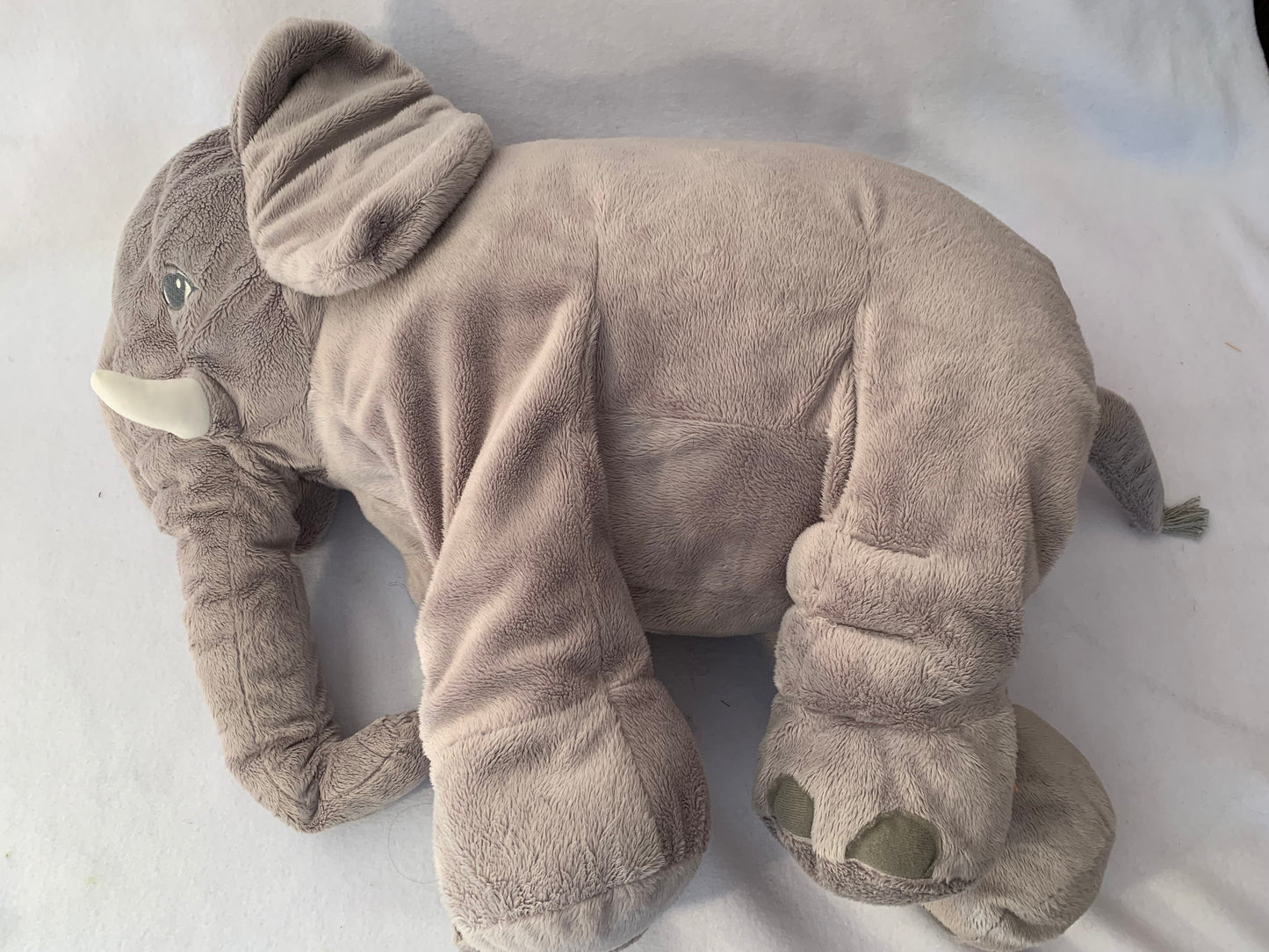 Jumbo WEIGHTED STUFFED ANIMAL, large elephant or dog sensory toy, choose 15 or 20 lbs, washable