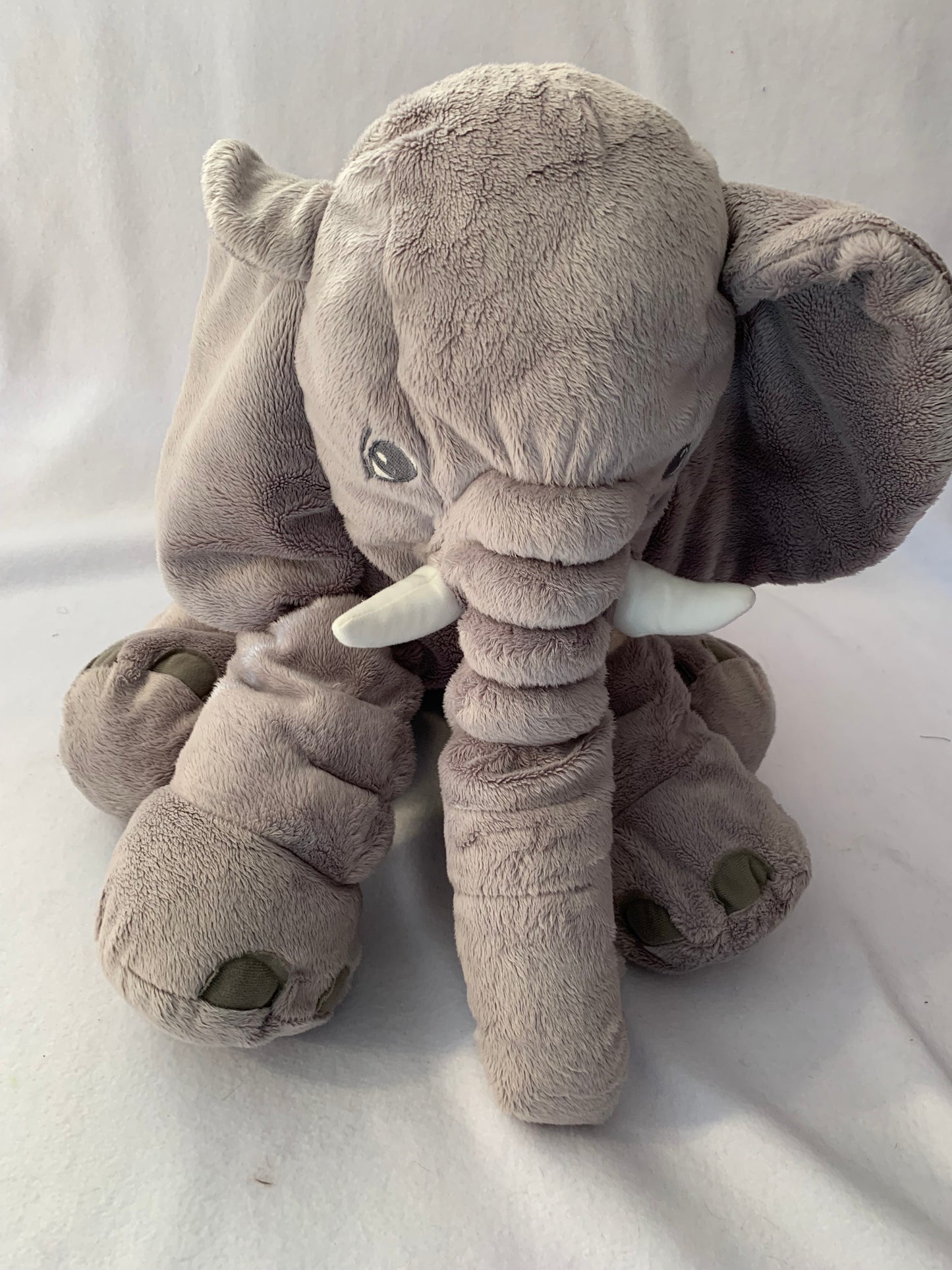 Jumbo WEIGHTED STUFFED ANIMAL, large elephant or dog sensory toy, choose 15 or 20 lbs, washable