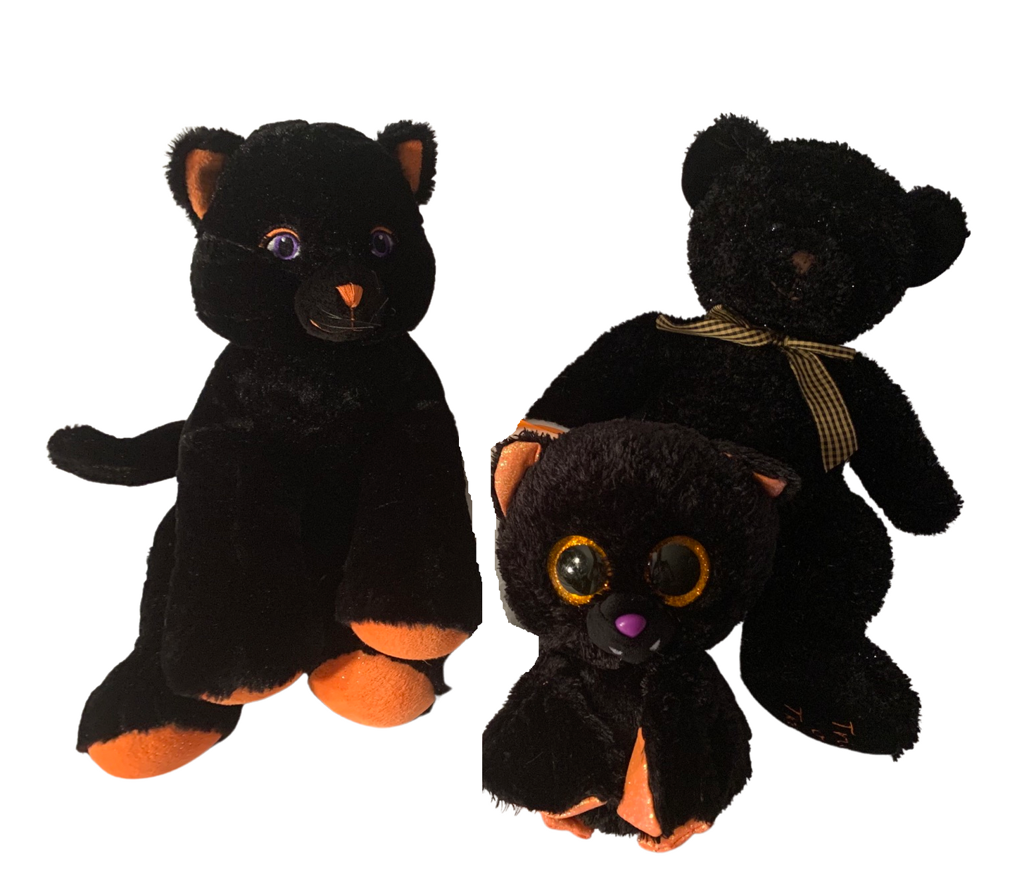 Weighted stuffed animal, cat, bear or bat plush with 2-4 lbs, washable plush buddy, autism toy, Halloween