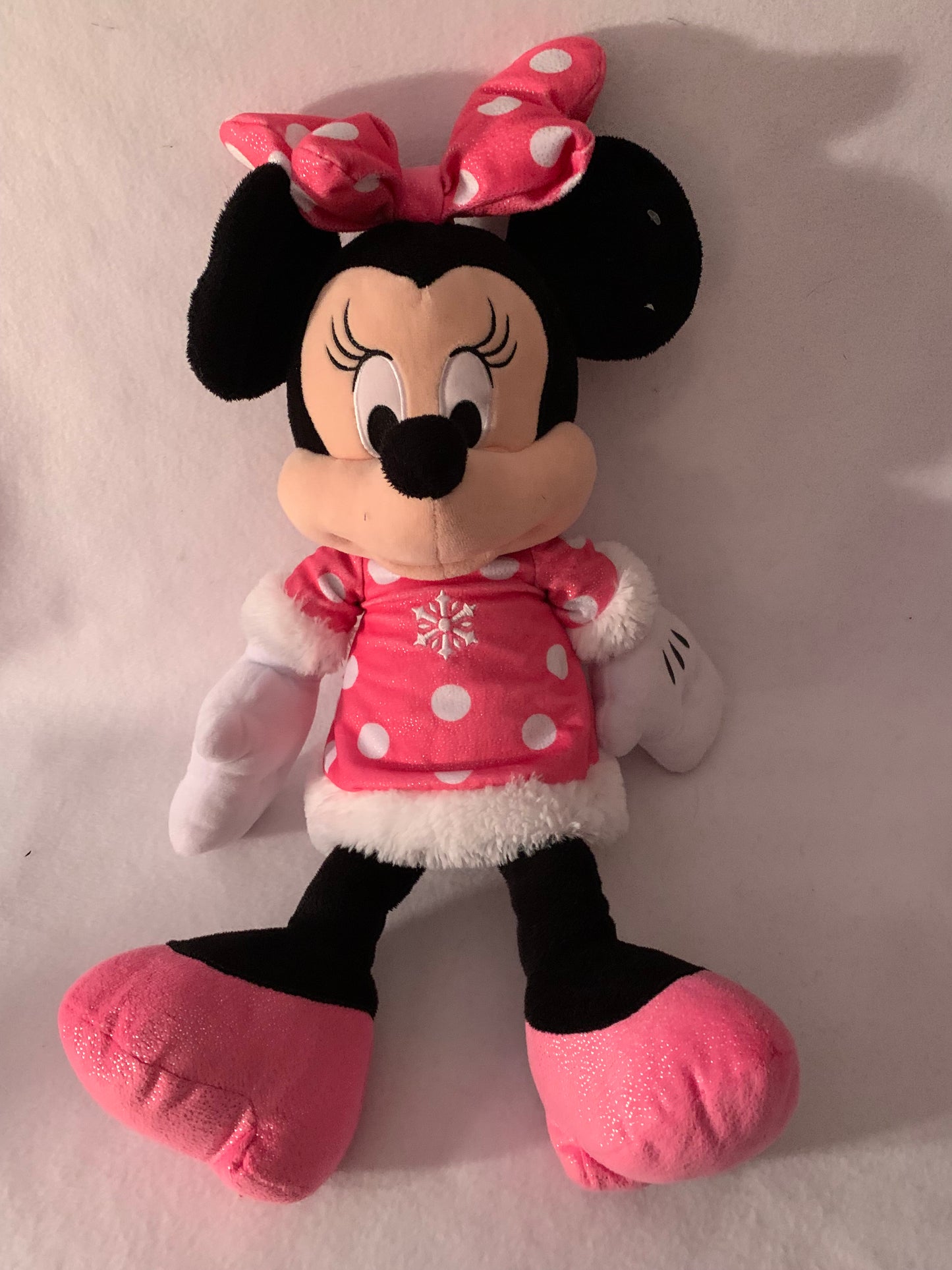 Weighted stuffed animal, Minnie Mouse with 4 lbs, AUTISM SENSORY TOY, washable plush buddy